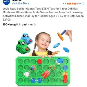 Interactive STEM Road Builder Set - Green and Red